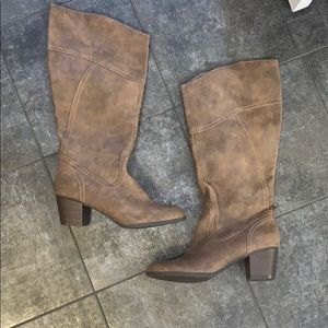 Brown Indigo Heeled Boots - Size 11